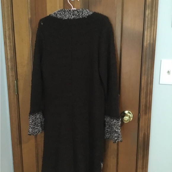 🧶Gizel one button brown long sweater - Picture 5 of 9